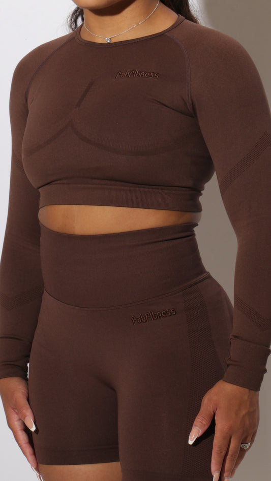 Mocha Fitted Longsleeve