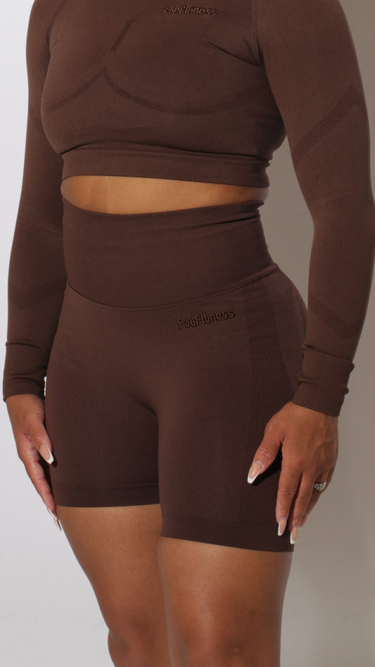 Mocha Fitted Shorts