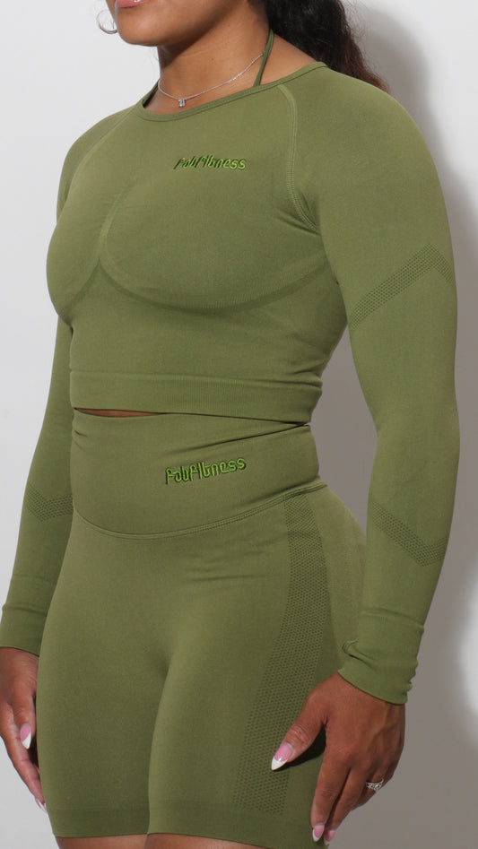 Olive Green Longsleeve Top