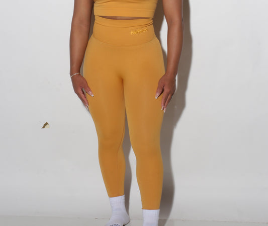 Honey Mustard Fitted Leggings